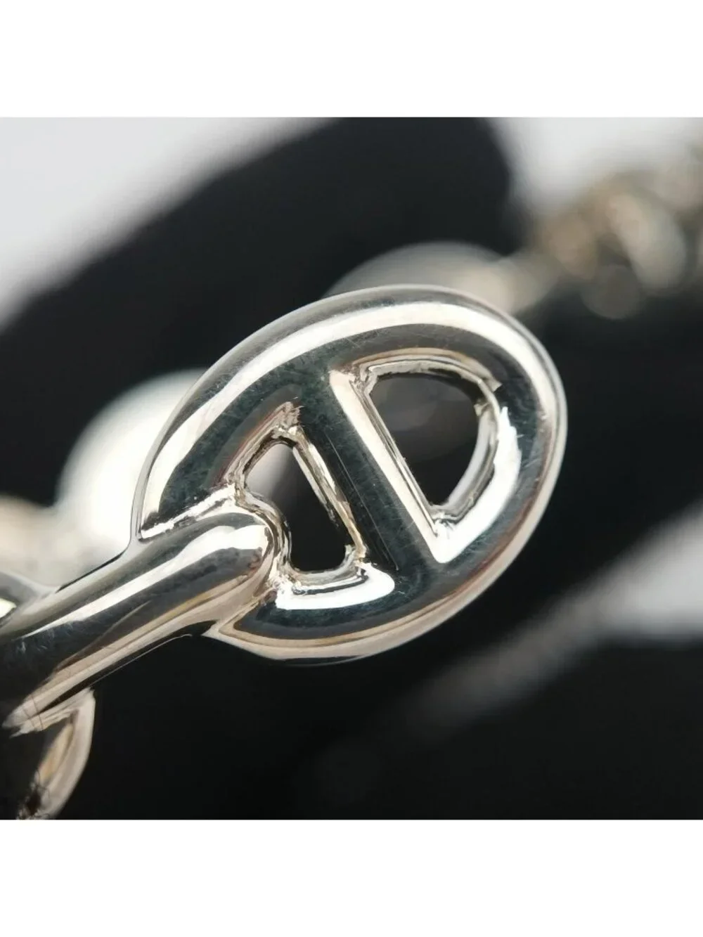 Hermes Chaine D'ancre Enchainee Silver Bracelet